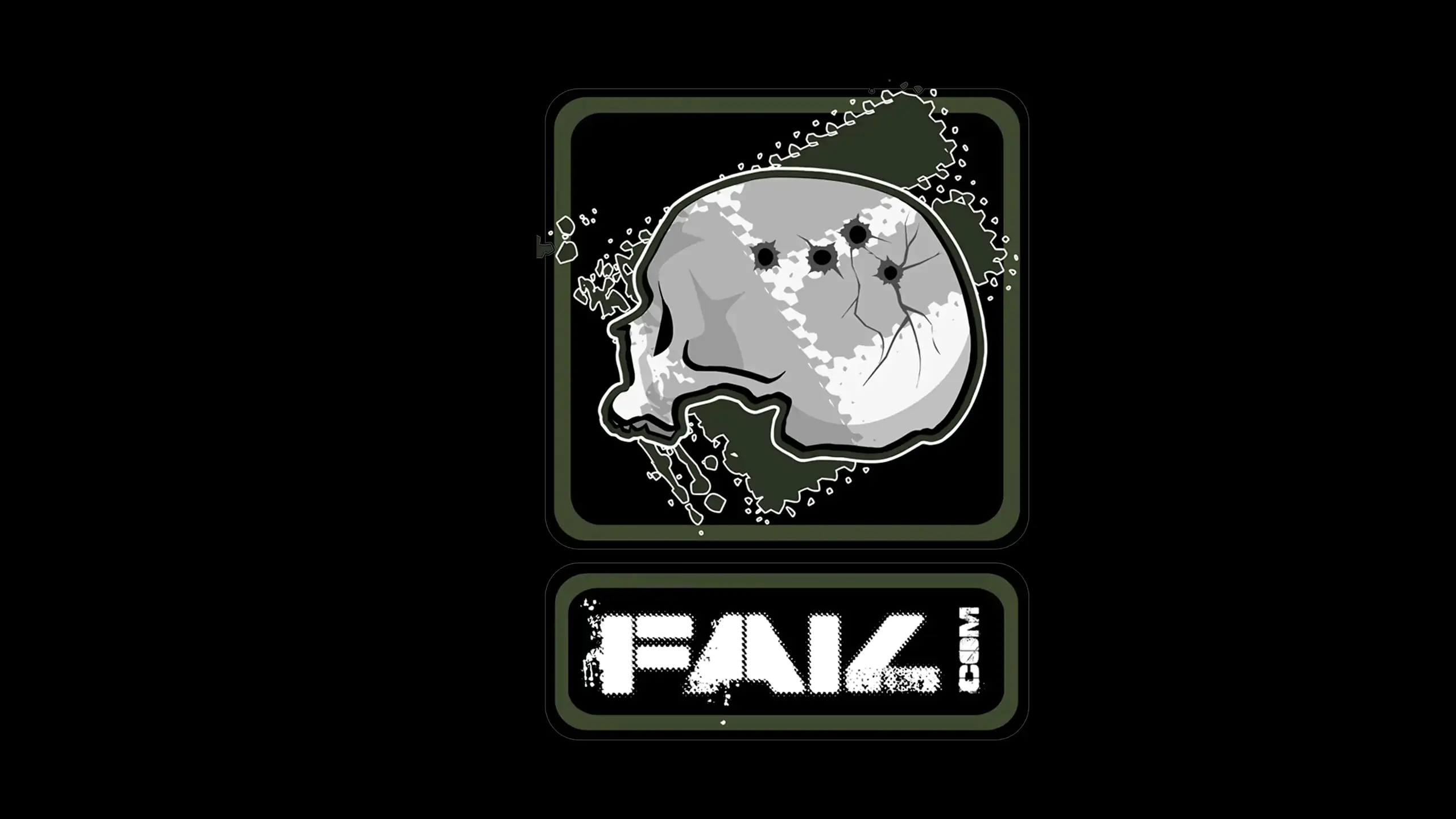 Logo der FAL! -Community mit Schädel auf schwarzem Hintergrund